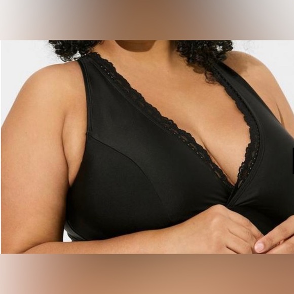 Torrid Wireless Mid Lace Trimmed Swim Dress With Brief Size 5 (5X) - Picture 2 of 3